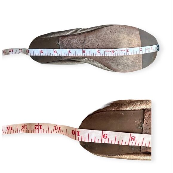 Lanvin Classic Ballerina Flats‎ in  Soft Gold Leather - Picture 10 of 12